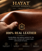 Dark Brown Stylish Zip-Up Leather Jacket for Men - Image 4