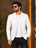 White Diamond Quilted Bomber Jacket