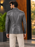 White Diamond Quilted Bomber Jacket - Image 15