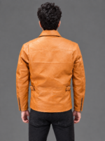 Men's Ten Brown Quilted S-Collar Jacket - Image 2