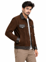 Cantras Suede Leather Biker Jacket - Image 3
