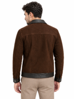Cantras Suede Leather Biker Jacket - Image 4