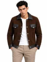 Cantras Suede Leather Biker Jacket - Image 2