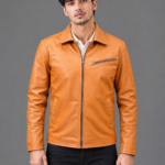 Men's Ten Brown Quilted S-Collar Jacket
