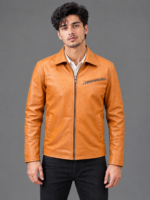 Men's Ten Brown Quilted S-Collar Jacket