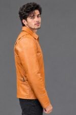 Men's Ten Brown Quilted S-Collar Jacket - Image 3