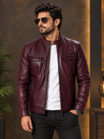 Hudson Leather Jacket for Men - Image 7