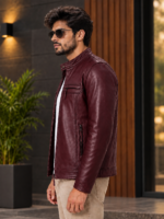 Hudson Leather Jacket for Men - Image 8