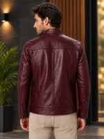 Hudson Leather Jacket for Men - Image 9