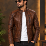 Bobby Numero Leather Jacket for Men