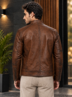 Bobby Numero Leather Jacket for Men - Image 3