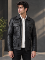 Ranger Leather Jacket Zip-Up  for Men - Image 2