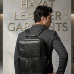 Black Leather Backpack for Men & Women