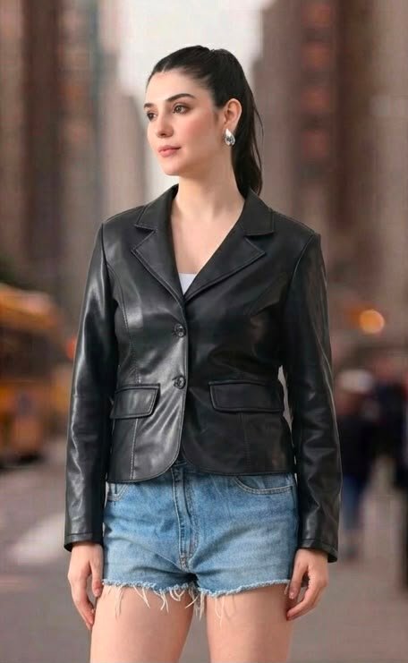 WhatsApp Image 2026-08-29 at 3.52.36 AM Black Stylish Leather Jacket for Women - Image 1