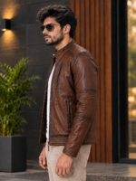 Bobby Numero Leather Jacket for Men - Image 2