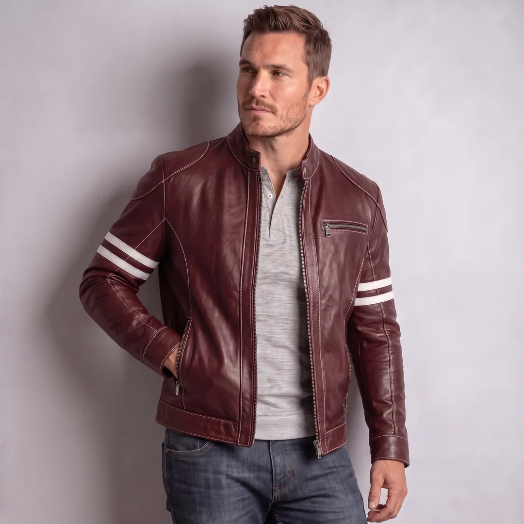 SKU-M-17_1 Men's Black Utility Leather - Image 1
