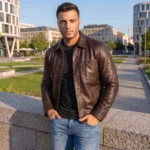 Black Vintage Leather Jacket