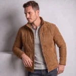 Men's Navy Blue Quilted Jacket