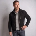 Men's Dark Green Quilted Jacket